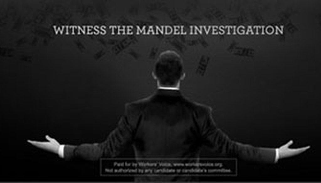 This campaign ad published online by the PAC Workers' Voice that targets Josh Mandel parodies Nike's "We are all witnesses" campaign that featured LeBron James.