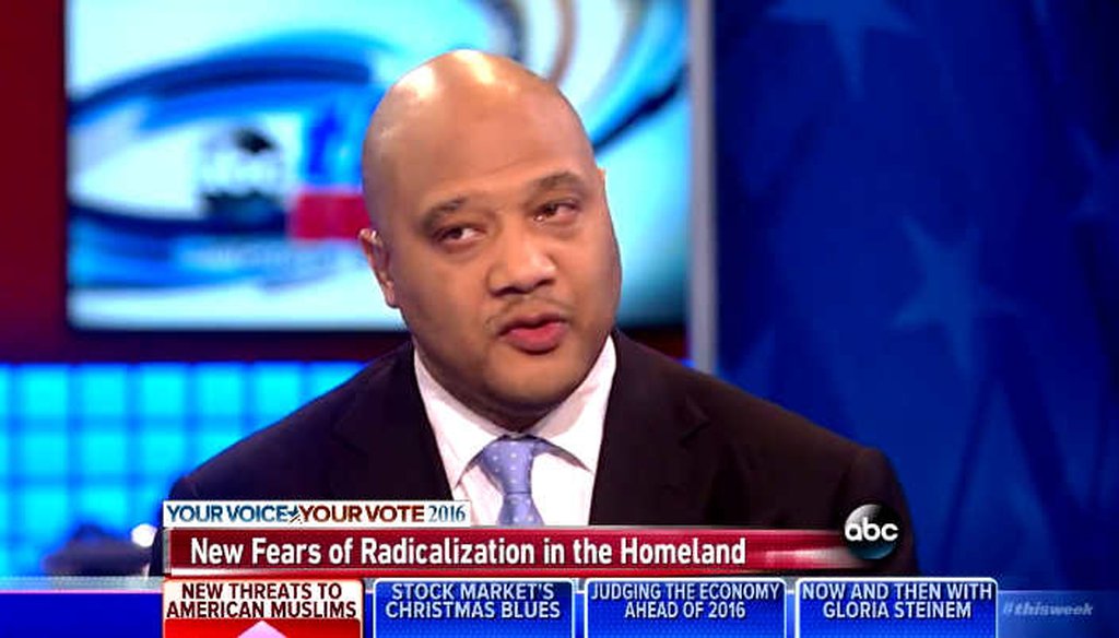 Rep. André Carson, D-Ill., said the threat from racial supremacist groups is greater than from jihadists. (Screengrab)