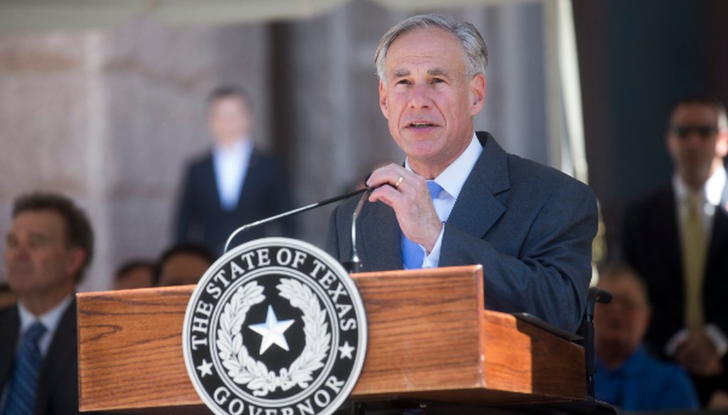 Greg Abbott, shown here in May 2018, agreed to a compromise on his campaign vow to require community colleges to employ block scheduling (PHOTO: Amanda Voisard, Austin American-Statesman).