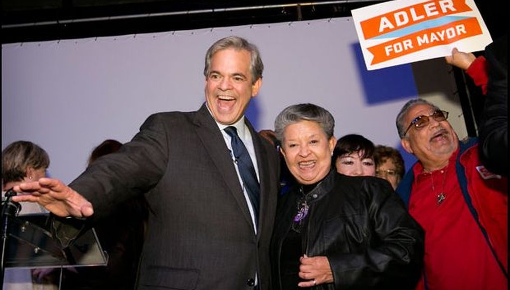 Steve Adler crushed Mike Martinez in a Dec. 16, 2014, runoff for Austin mayor. He's already got a PolitiFact Texas report card (Austin American-Statesman photo).