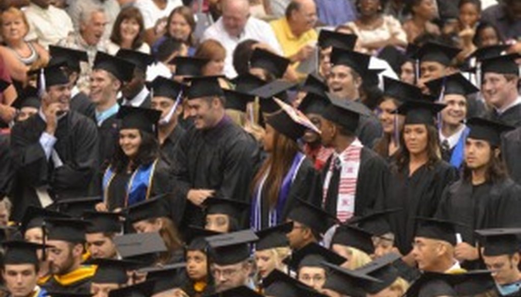 No telling how many A's among summer 2011 graduates of Stephen F. Austin State University (Associated Press photo).