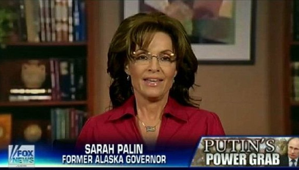 Sarah Palin took to Facebook to say "Told-Ya-So" over a prediction she made in 2008 about Ukraine.