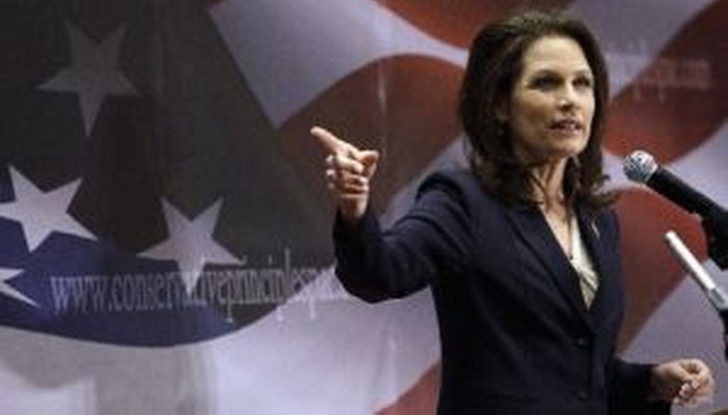U.S. Rep. Michele Bachmann, R-Minn., speaks during the Conservative Principles PAC Conference in Iowa.