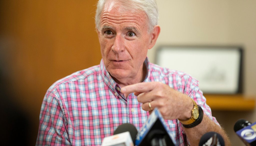 Mayor of Milwaukee Tom Barrett speaks at a press conference at City Hall on Friday, August 2, 2019 (photo by Colin Boyle/Milwaukee Journal Sentinel)