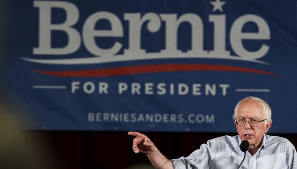 Bernie Sanders in Salem, N.H. Aug. 23