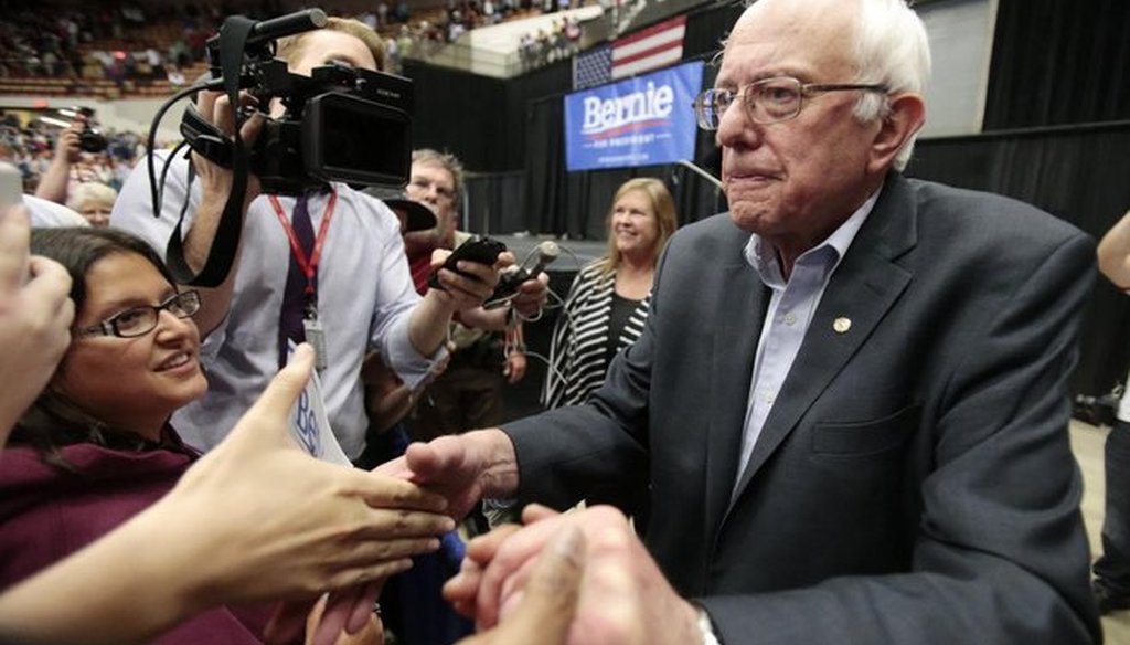 Sen. Bernie Sanders, I-Vt., says he is considering challenging Hillary Clinton in 2016. (Getty)