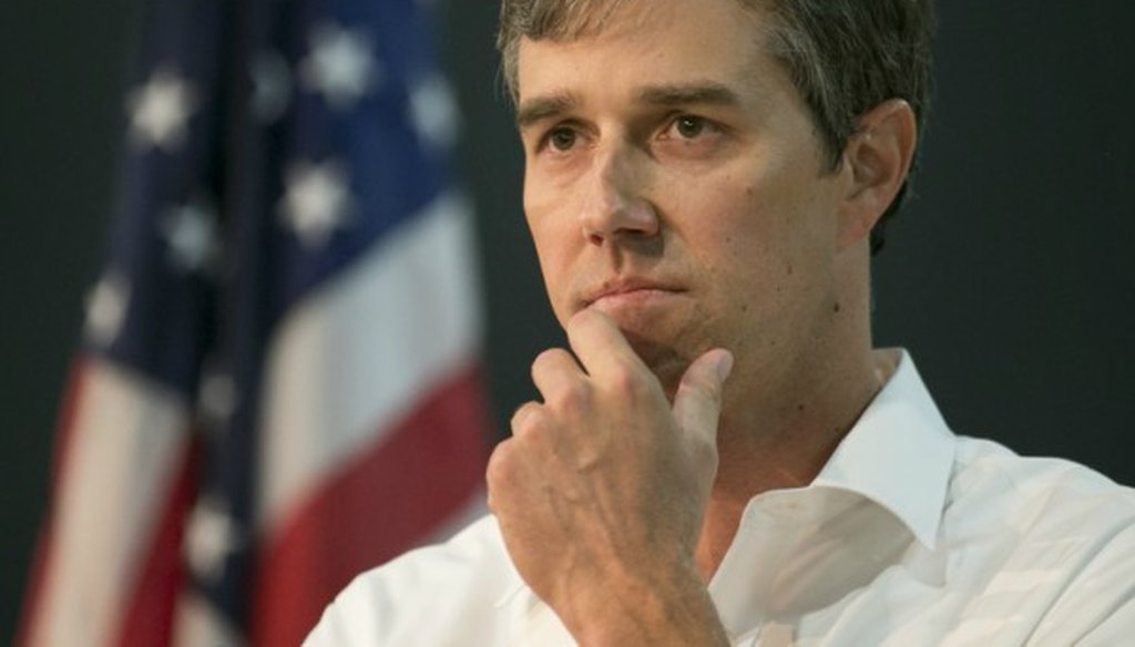 Democratic U.S. Senate hopeful Beto O'Rourke, shown here stumping in Austin Sept. 22, 2017, reversed his position on mandating government service for young Americans (Photo: Jay Janner, Austin American-Statesman).