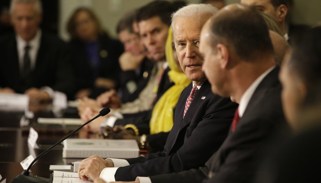 Vice President Joe Biden speaks during a 2015 White House summit on violent extremism. (AP)