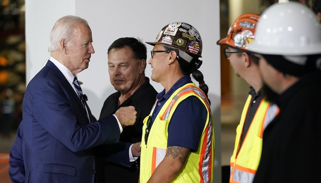 PolitiFact - Fact-checking Joe Biden’s statement about semiconductor investments and CHIPS Act