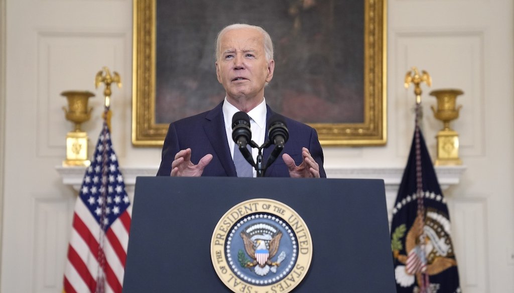 President Joe Biden speaks May 31, 2024, at the White House. (AP)