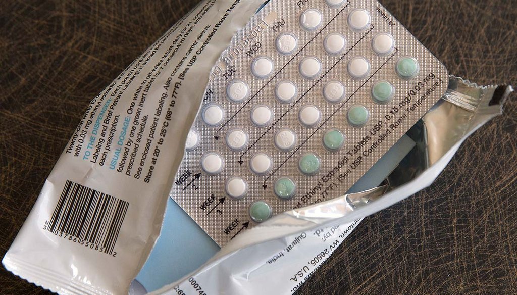 A one-month dosage of birth control pills is displayed Aug. 26, 2016, in Sacramento, Calif. (AP)