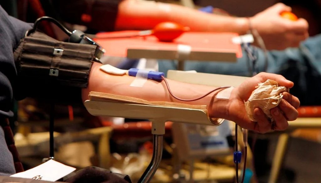 People donate blood. Tony Talbot/AP Photo