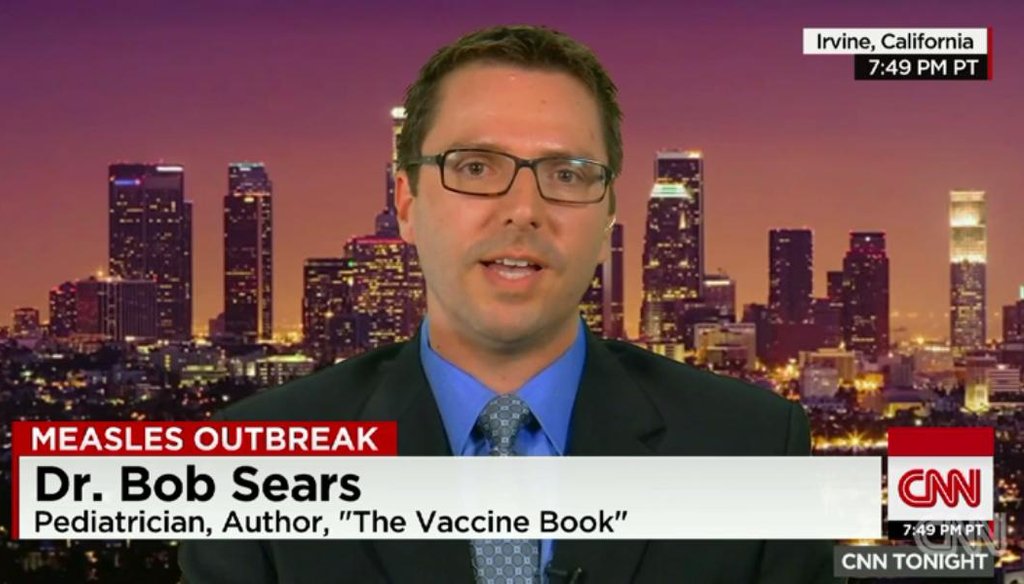 Dr. Bob Sears, a California pediatrician, said on CNN that “every year in the United States between 3,000 and 4,500 severe vaccine reactions are reported to the Centers for Disease Control."