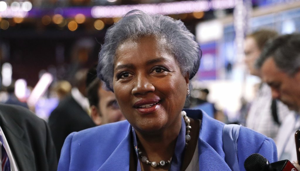 Donna Brazile, former interim chairwoman of the Democratic National Committee, has written a book about her time managing the party. (AP photo)