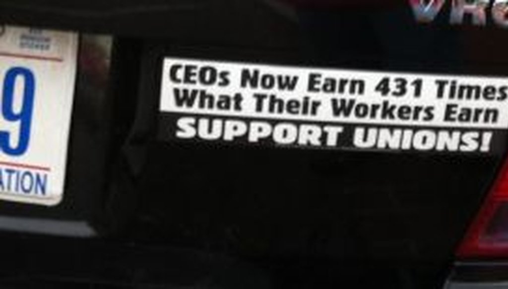 This bumper sticker caught our eye and sent us fact-checking.