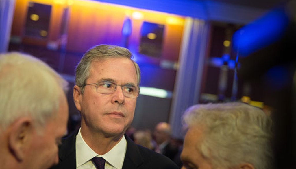 Former Gov. Jeb Bush at the CDU Economics Conference of the Economic Council in Berlin on June 9, 2015. (Getty Images)