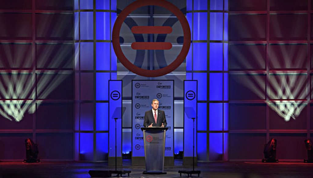 GOP presidential candidate Jeb Bush speaks at the National Urban League Conference in Fort Lauderdale on July 31, 2015. (New York Times photo)
