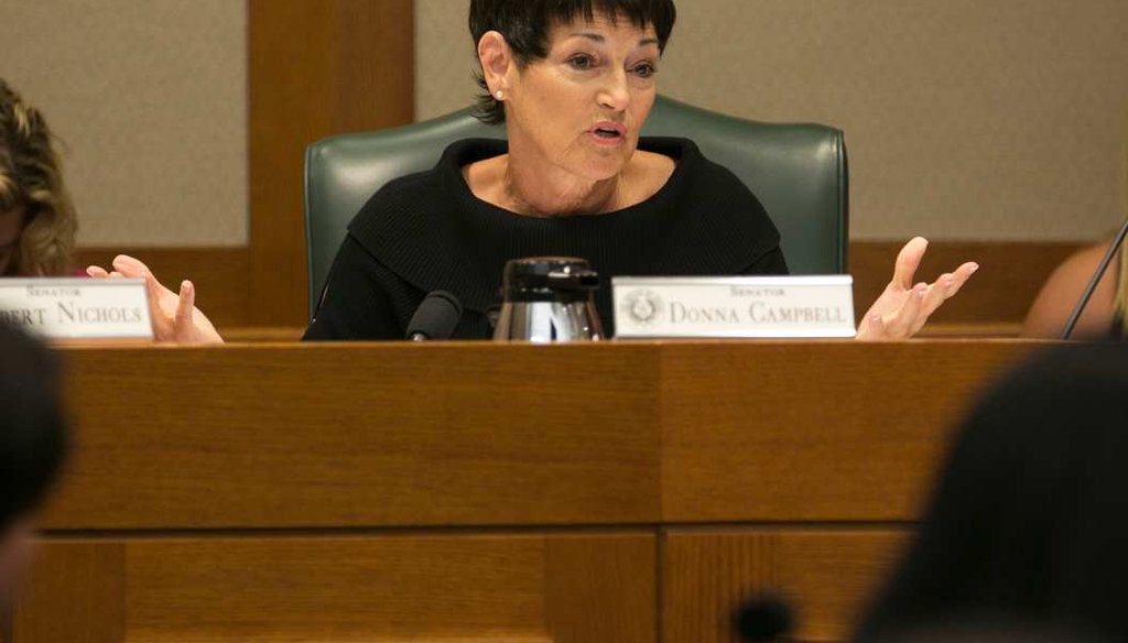 Texas State Sen. Donna Campbell, R-New Braunfels, said local government debt in Texas has increased by 40% in five years. Is that true? (DEBORAH CANNON / AMERICAN-STATESMAN)