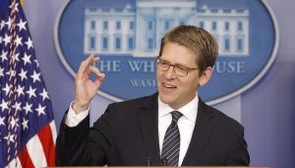 White House Press Secretary Jay Carney speaks to reporters during his daily briefing this week.