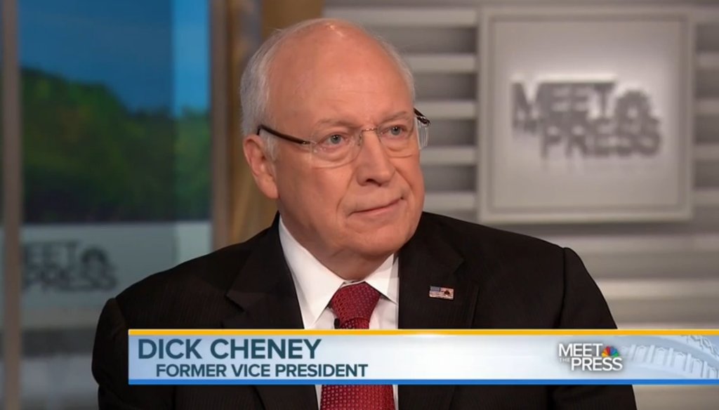 Former Vice President Dick Cheney on the Dec. 14, 2014, edition of "Meet the Press."