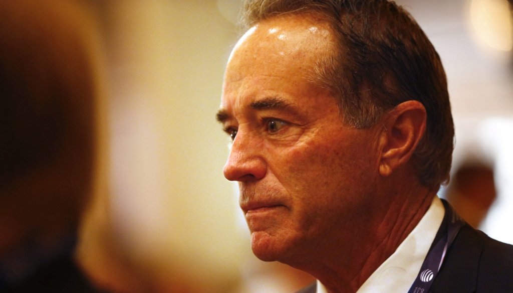 Rep. Chris Collins claimed violent crime with a firearm has remained "static" since 2013 statewide and in Erie County. (Derek Gee/Buffalo News)