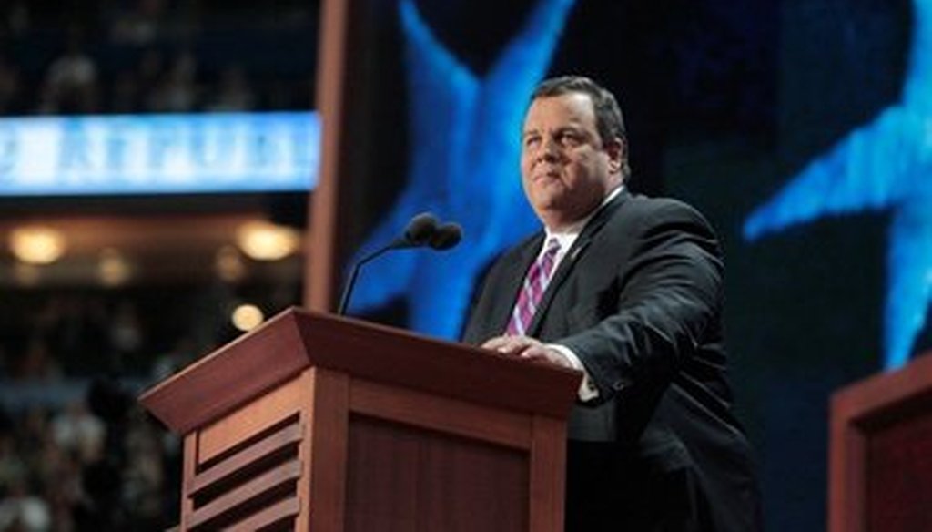 Gov. Chris Christie delivered the keynote address at the Republican National Convention.