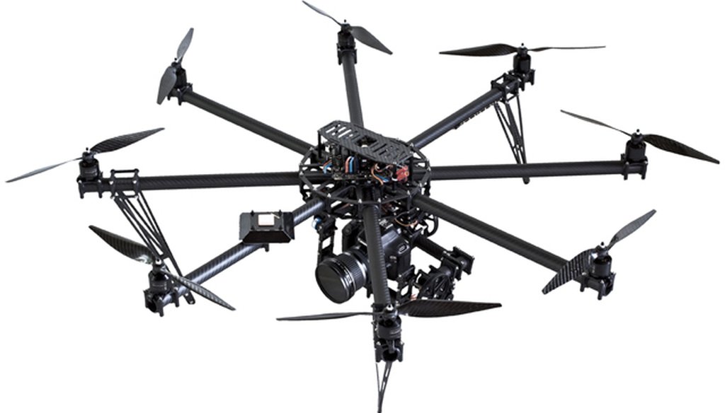 PETA says it is interested in buying this remote-controlled CineStar Octocopter, a drone made by Aerobot. Photo from Aerobot.com.au.