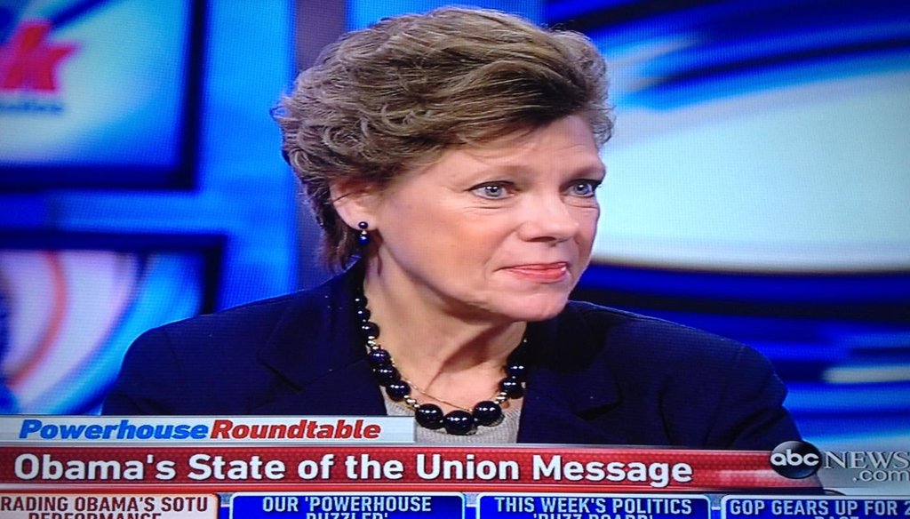 Cokie Roberts appeared on ABC's "This Week" Jan. 25, 2015.
