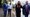 Raphael Warnock and Jon Ossoff (from left) are the Democrats running against Republican incumbents in the Jan. 5, 2021, Georgia Senate runoff elections. Warnock is running against (at right) Kelly Loeffler and Ossoff against David Perdue. (AP)
