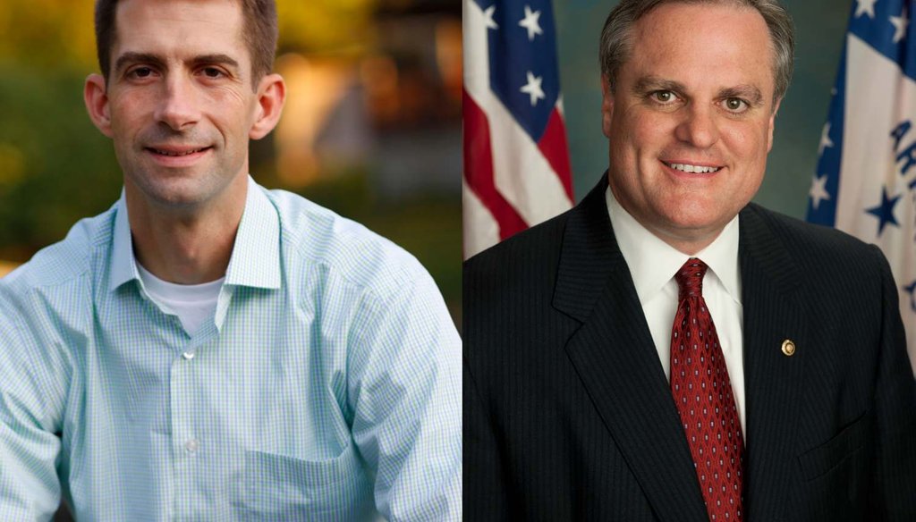 Tom Cotton and Mark Pryor are scheduled to debate Oct. 14, 2014, at the University of Arkansas.