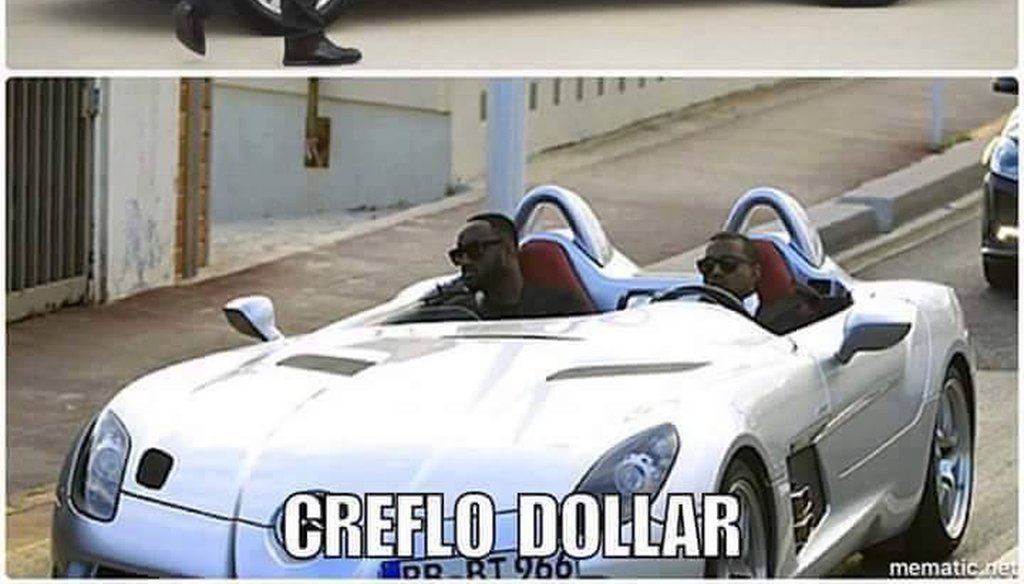Viral image comparing Pope Francis to Atlanta megachurch pastor Creflo Dollar