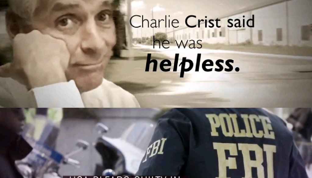 The Republican Party of Florida (top) and the Florida Democratic Party are behind two ads that are part of the trend of recycling campaign attacks in the gubernatorial race. (via YouTube)