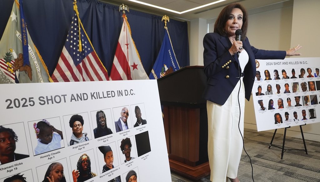 Jeanine Pirro said law-abiding gun owners cannot bring firearms into Washington, D.C. Is she right?