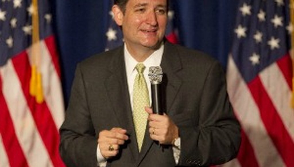 Republican U.S. Senate candidate Ted Cruz believes the 2010 federal health care law is unconstitutional. (Source: Jay Janner/Austin American-Statesman)
