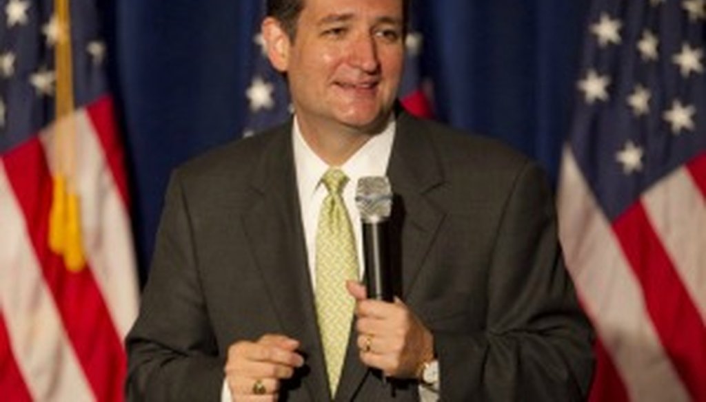 Ted Cruz speaks in August 2011 (American-Statesman photo, Jay Janner).