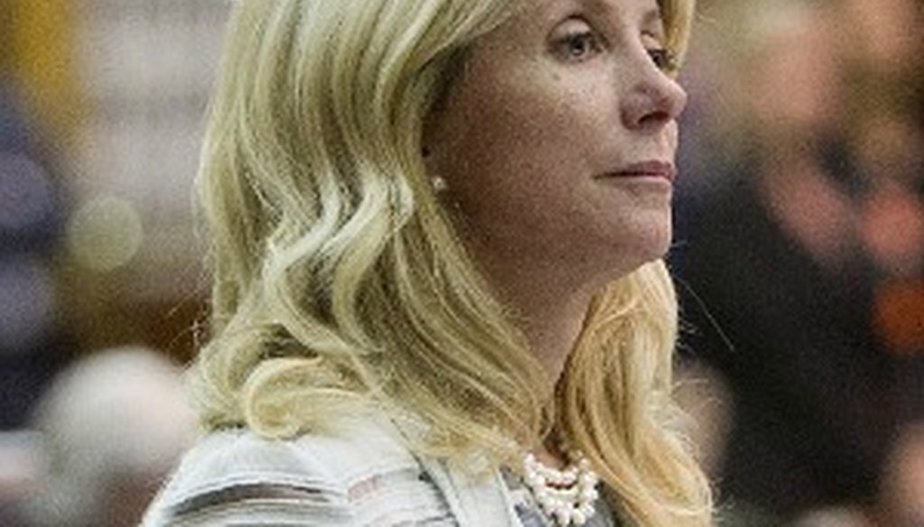 Wendy Davis filibustered a measure restricting abortions in Texas June 26, 2013. The Truth-O-Meter whirred (Alberto Martinez, Austin American-Statesman).