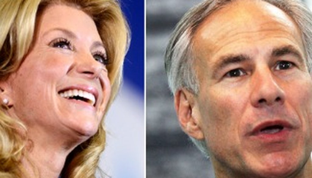 Wendy Davis and Greg Abbott are heading into the closing months of the 2014 Texas governor's race. What needs a fact check? (Associated Press photos).