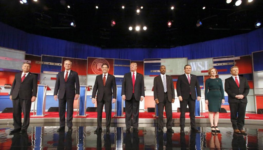 The GOP candidates for president debate in Las Vegas tonight. (AP File)
