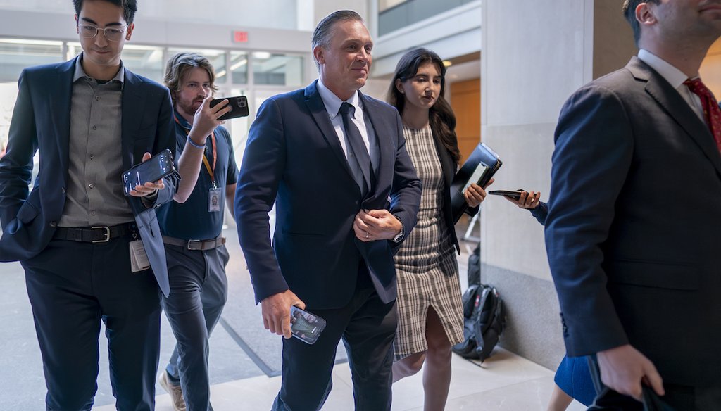 Devon Archer, Hunter Biden's former business partner, arrives on Capitol Hill July 31, 2023, to give closed-door testimony to the House Oversight Committee. (AP)