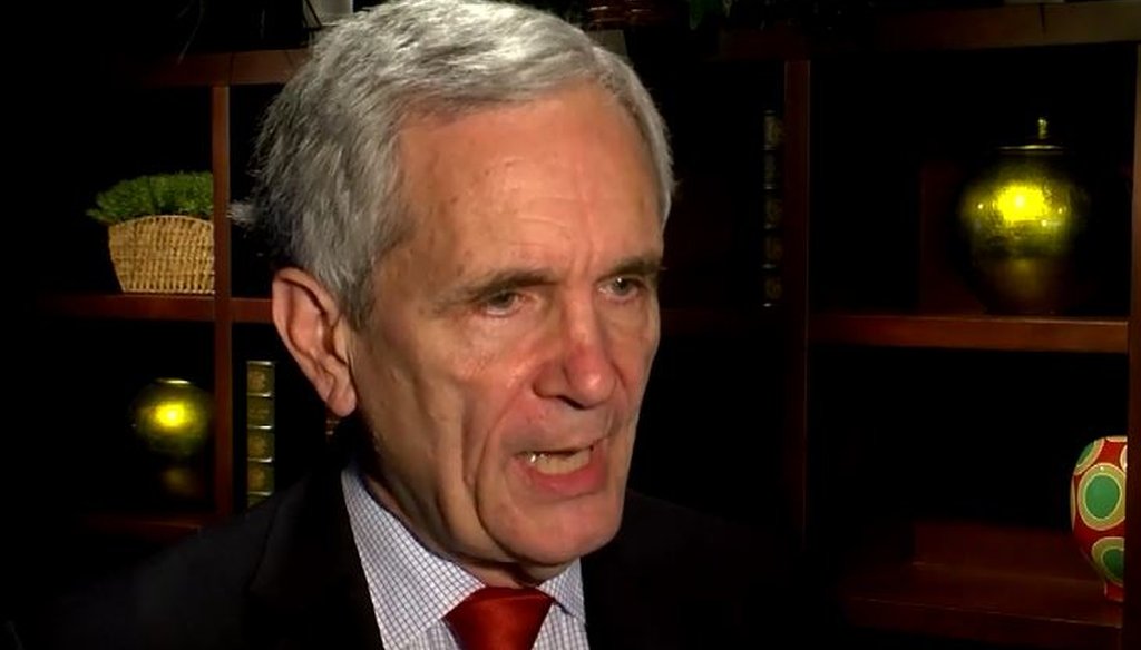 In an interview with CBS Austin, U.S. Rep. Lloyd Doggett made a Mostly False claim about universities and federal law (screenshot, CBS Austin, Dec. 15, 2016).