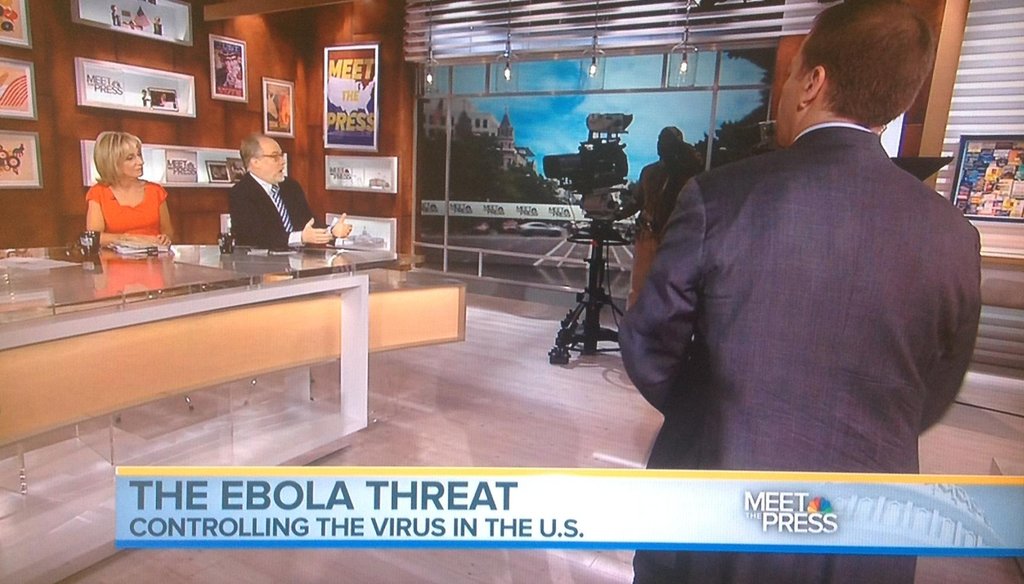The talk Sunday was all about Ebola.