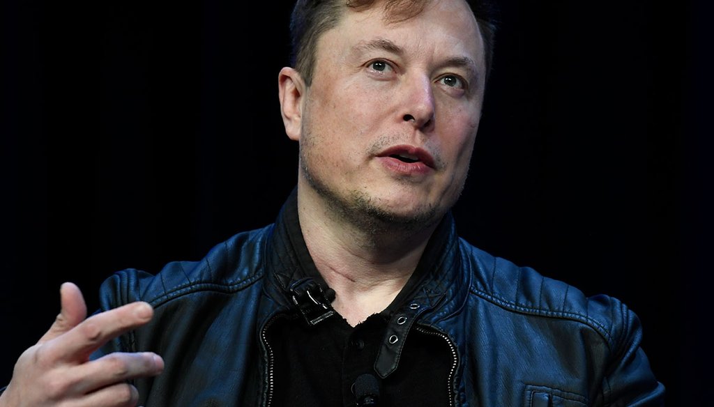 Tesla and SpaceX CEO Elon Musk speaks March 9, 2020, at the Satellite Conference and Exhibition in Washington. (AP)