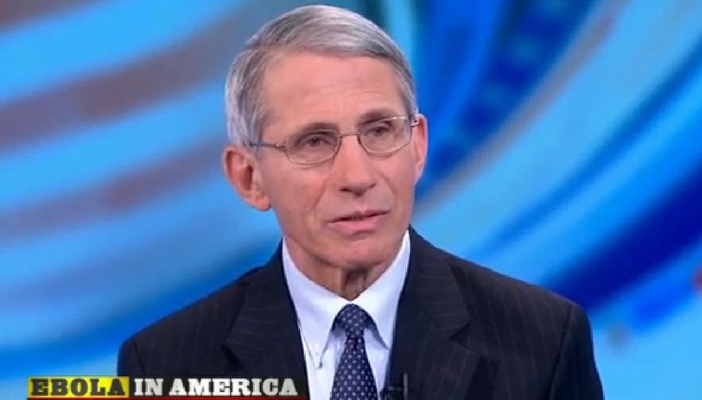 If you watched Sunday, you no doubt saw Dr. Anthony Fauci, head of the National Institute of Allergy and Infectious Diseases.