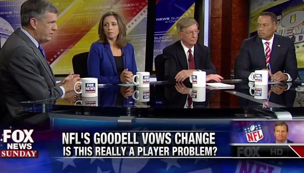 The "Fox News Sunday" political panel dissects the NFL and ISIS on Sept. 21, 2014.