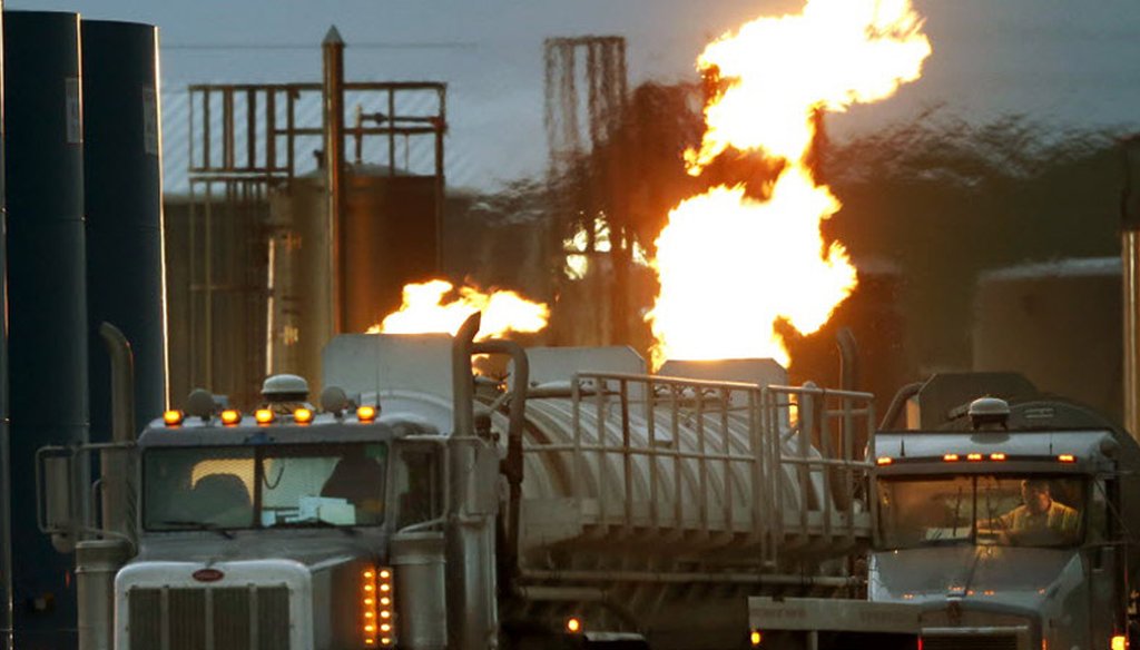 A gas depot in North Dakota. AP file photo
