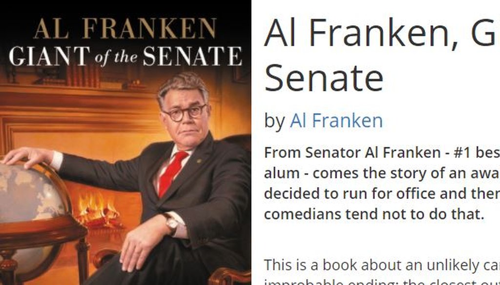Sen. Al Franken has a book out May 30, 2017, with a chapter devoted to his U.S. Senate colleague, Republican Ted Cruz of Texas (screen image, Hatchette Book Group).