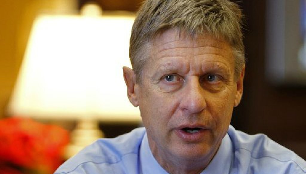 Gary Johnson appeared on KLRU-TV's "Overheard" in September 2012. The interview was taped in August (Associated Press photo).