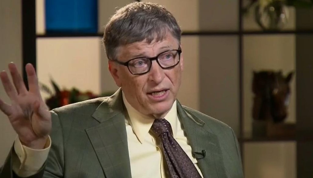 Bill Gates on CNN May 17, 2015.