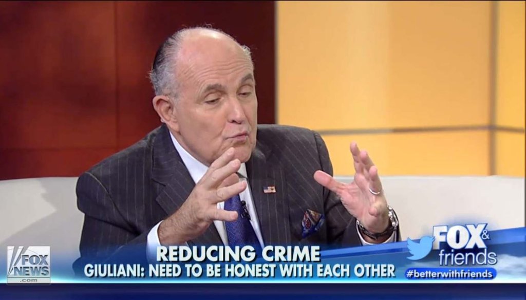 Former New York City Mayor Rudy Giuliani appeared on 'Fox and Friends' Nov. 24 to defend his earlier comments on race and law enforcement.