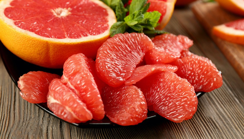 Grapefruit can pose a risk to people who are on certain medications, but there’s no proof it is fatal for those on antidepressants, as a Facebook post claims. (Shutterstock)
